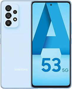 SAMSUNG Galaxy A53 5G, Téléphone Mobile 128 GO Bleu, Smartphone Android, Carte SIM Non Incluse, Version FR
