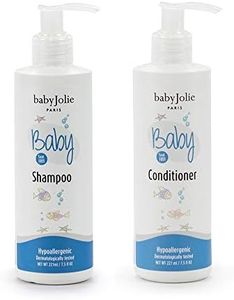 Baby Jolie Tear-Free Bath Essentials for Infants and Toddlers | Shampoo 7.5oz + Hair Conditioner 7.5oz