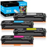 LeciRoba 201X for HP 201X 201A CF400X CF400A CF401X CF401A CF402X CF402A CF403X CF403A Toner Cartridges ,for HP Color LaserJet Pro M252dw M252n ,MFP M277dw M277 M274n M277c6 M277n Printers (4-Pack)