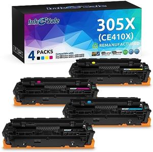 INK E-SALE Replacement for 304A CC530A CC531A CC532A CC533A Canon 118 Toner Cartridge for Use with HP Color Laserjet CP2025dn CP2025n CM2320fxi, Canon ImageCLASS MF726Cdw LBP7660Cdn 4 Pack