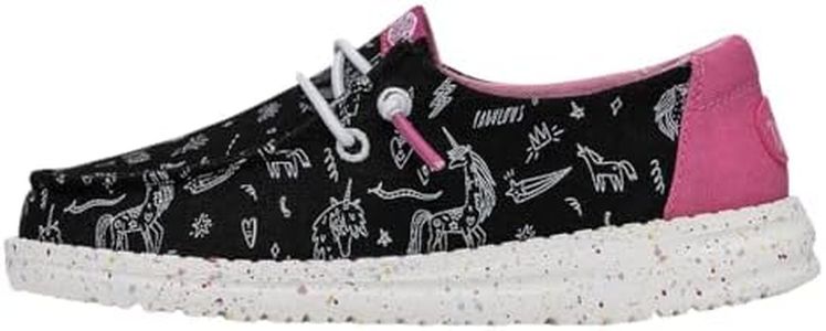 Hey Dude Wendy Print Kids, NEGRO, 5 US Big Kid