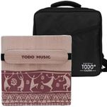 TODO Cajon Box Drum Flat Hand Drum Portable Birch Wood Percussion Instrument with Adjustable Strings Carrying Bag Handcrafted