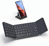 Artciety Foldable Bluetooth Keyboard, Folding Portable Wireless Keyboard with touchpad,Travel pocket Keyboard for IOS Android Windows Mac Smartphone Tablet & Laptop, Sync Up to 3 Devices, Black