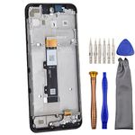 sunways Complete Screen LCD Digitizer Touch Assembly Replacement for Motorola Moto G Play 2023 with Screen Frame Black 6.5"