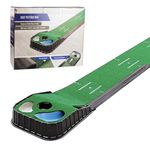 Golf Putting Mat Set 106''(270cm) x 15.3''(39cm) + Return Path in Gift Box Indoor Outdoor