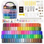 Shuttle Art 112 Colors Polymer Clay Kit with 20 Clay Tools, 16 Kinds of Accessories, Non-Toxic, Non-Sticky, Ideal DIY Art Craft Gift for Kids Adults