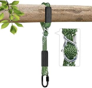 Yyiwhmy 5ft Tree Swing Hanging Straps,800 LB Capacity Adjustable Nylon Heavy Duty Swing Ropes with Safer Lock Snap Carabiner for Hammock, Swing, Outdoor Camping and Aerial Yoga