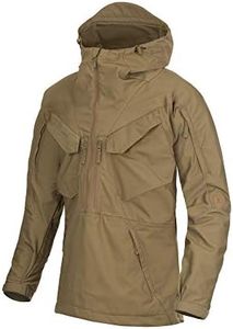 Helikon-Tex Pilgrim Anorak Jacket for Men - Bushcraft - Coyote Brown - Medium