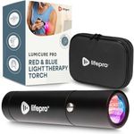 LifePro Portable Infrared & Red Light Therapy for Body & Face - Powerful Torch in a Pocket Size - Red Light Therapy Device, Use 3 wavelengths - Near Infrared Light Therapy for Body