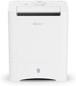 EcoAir DD3 Simple | Rotary Dial Control | 10 L/Day | 3.5L Water Tank | Silver Filter | Laundry Mode | Light Weight 8.5Kg | Damp Condensation Control | Desiccant Dehumidifier