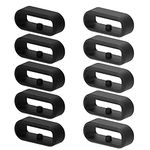 adspow 10Pcs 20mm Watch Strap Holder Loop,Rubber Watch Band Loop,Watch Band Retaining Hoop Loop Ring Retainer Holder,Smartwatch Band Retainer Loop Watch Fastener Rings