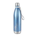 Cello Scout Stainless Steel Double Walled Water Bottle, Hot and Cold, 750ml, 1pc, Blue