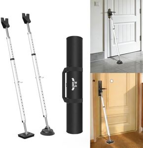 3-H Heavy Duty Door Security Bar with Upgraded Strong Suction Cup,2 Pack