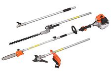 Shakti Technology 4 in 1 Brush Cutter, Grass Cutter, Hedge Trimmer, Chain Saw with 52Cc Displacement