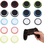 16pcs ZKSXOA Silicone Thumb Stick Grip Cap, Aim Assist Caps, Joystick Thumbstick Cap Attachments For Xbox Series X/S PS5，PS4, Xbox 360, PS3, PS2 Controllers Colour Set 1