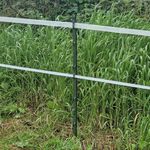 Doblit Green 3FT Poly Post 105cm Tall Plastic Fencing Stake | Reinforced Electric Fence Pole | Ideal for Temporary Electric Fences | Portable Paddock Fencing Equestrian Livestock Grazing Control (10)