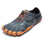 Vibram Women's Five Fingers, KSO EVO Crosstraining Sneaker, Grey/Orange, 9-9.5