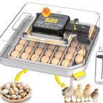 Egg Incubator for Hatching Eggs 48 Eggs Automatic Egg Turning Incubators for Chicken, Ducks, Goose, Pigeon, Quail, Parrot Incubator for Farm