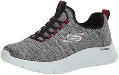 Skechers Women's Gowalk Flex-Athletic Slip-on Casual Walking Shoes with Air Cooled Foam Sneakers, White/Black 2, 10 US X-Wide