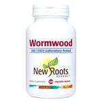 New Roots Herbal - Wormwood - 100 Capsules - 270mg per Capsule Vermifuge - Artemisia Absinthium - Appetite Booster for Adults - Wormwood Parasite Cleanse - Wormwood Herb - Wormwood Capsule - Digestive Health