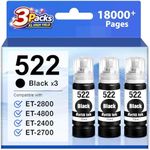 Compatible T522 522 Black Ink Refil