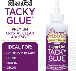 Aleene's Clear Gel Craft Glue, 4oz – Transparent Adhesive