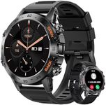 Smart Watch for Men Bluetooth Calls,1.39" HD Militarily Fitness Tracker with 100+Sports Modes,IP68 Waterproof,400mAh Sports Smart Watch for Android iOS