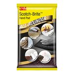 3M Scotch Brite All Rounder Hand Pad, 9"x6", Pack of 10, Surface Preperation, Cleaning, Deburring, Blending