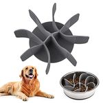 PETTOM Slow Feeder Insert for Dog Bowls, Slow Feeder Dog Bowls, Slow Eating Bowl Insert Silicone Cuttable Suitable for Small and Large Dog Bowl to Slow Down Eating Anti-Slip Strong Suction