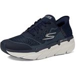 Skechers Men's Max Cushioning Slip-ins-Athletic Workout Running Walking Shoes with Memory Foam Sneaker, Navy, 14 Wide