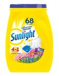 SUNLIGHT 4-in-1 Multi Action Laundry Detergent, Morning Fresh, 68 Count, Yellow