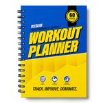 Fitness Planner & Workout Log Book for Men & Women – Gym Workout Journal, Diet & Meal Planner, Habit Tracker, Exercise Log, Weight Loss & Muscle Gain Progress Tracker, Daily Weekly Fitness Diary Organizer, Undated Start Anytime