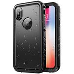 SPORTLINK for iPhone X/iPhone Xs Waterproof Case - 360 Full Body Shockproof Dustproof Case with Built in Screen/Camera Protector, IP68 Waterproof/Heavy Duty Hard Case for iPhone X/Xs with Lanyard