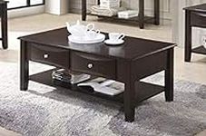 Poundex Brown Coffee Table of Two D