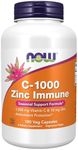 NOW Supplements, C-1000 & Zinc Immune, Seasonal Support Formula*, Antioxidant Protection*, 180 Veg Capsules