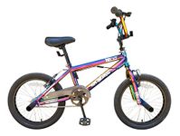 XN Beast Neo-Chrome 18" Kids Freestyle BMX Bike, Single Speed - Jet Fuel Oil Slick Finish