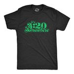 Mens It's 4:20 Somewhere Tshirt Funny Marijuana Weed Smoking Novelty Tee Mens Funny T Shirts 420 T Shirt for Men Novelty Tees for Men Black L