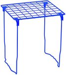 LockerMate Stac-A-Shelf Locker Shelf, Stackable Organizer, Extra Tall, Fits Standard Size School Lockers, Blue