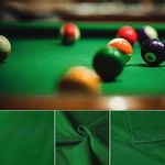 Professional Pre Cut Pool Table Felt Cloth with 6 PCS Bottom Cloth - Choose for 7, 8 or 9 Foot Table, 7 Colours for Choice (for 8 Fool Table, Snooker Green)