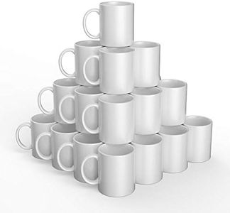 Cricut Blank Mug, Ceramic-Coated, Dishwasher & Microwave Safe Mug to Decorate, Cricut Mug Press & Infusible Ink Compatible,12 Oz Sublimation Mug, Ideal for Crafts and Printing, 36 Count, White