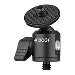 Andoer Andoer Mini Ballhead Adapter Camera Tripod Ball Head Mount Alumnum Alloy 1/4 Inch Screw Connector to 1/4 Inch Screw Connector