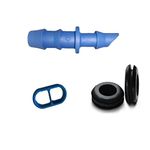 NEXTGEN AGRO drip Irrigation kit Accessories 12mm Grommet, take Off/up & End Cap Combo Pack (12MM TAKE UP-100PCS/GROMMET-100PCS/END CAP-100PCS)