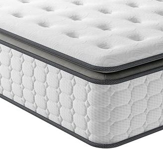 Vesgantti 5FT King Size Mattress, 10.6 Inch Pocket Sprung Mattress King Size with Breathable Foam and Individually Pocket Spring - Medium, Upgraded Pillow Top Collection