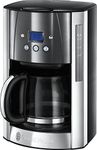 Russell Hobbs 23241 Grey Luna Filter Coffee Maker, 1000 W, 1.8 liters