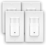 EverElectrix 2 Pack, 3-Way Motion Sensor Light Switch (Not Single Pole), Neutral Wire Required, Indoor in-Wall Occupancy Sensor with Wall Plate, Adjustable Timer, Title 24, UL Certified, White