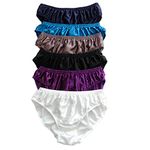 Panasilk 6PCS Men's 100% Silk Underwear Briefs Bikinis M L XL 2XL (L, Multicoloured)