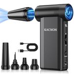 KACNON Compressed Air Duster - 160000RPM Super Power Electric Air Duster, Long-Life Air Blower Replaces Compressed Air Cans, Cordless Mini Blower for Computer, Keyboard, Outdoors and Car Cleaning