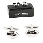 Harvey Makin CL218 Pair of Cufflinks - Rugby Ball