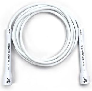 EliteSRS, Do Hard Things 6mm PVC Jump Ropes for Fitness - Indoor/Outdoor Adjustable Jump Rope with Unbreakable Handles and Ultra-Durable Non-Kinking PVC for Skipping Rope