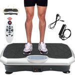 Vibration Plate Exercise Machine Weight Loss,Home Gym Vibration Fitness Trainers,Full Body Workout Fitness Platform with Resistance rope, Motor Oscillation for Weight Loss, Home Training Shaping